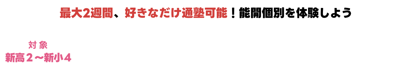 進級・進学準備春の集中特訓